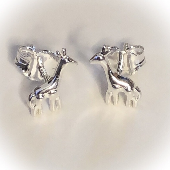💕Super fun Giraffe Earrings Sterling Silver💕 - Picture 10 of 10